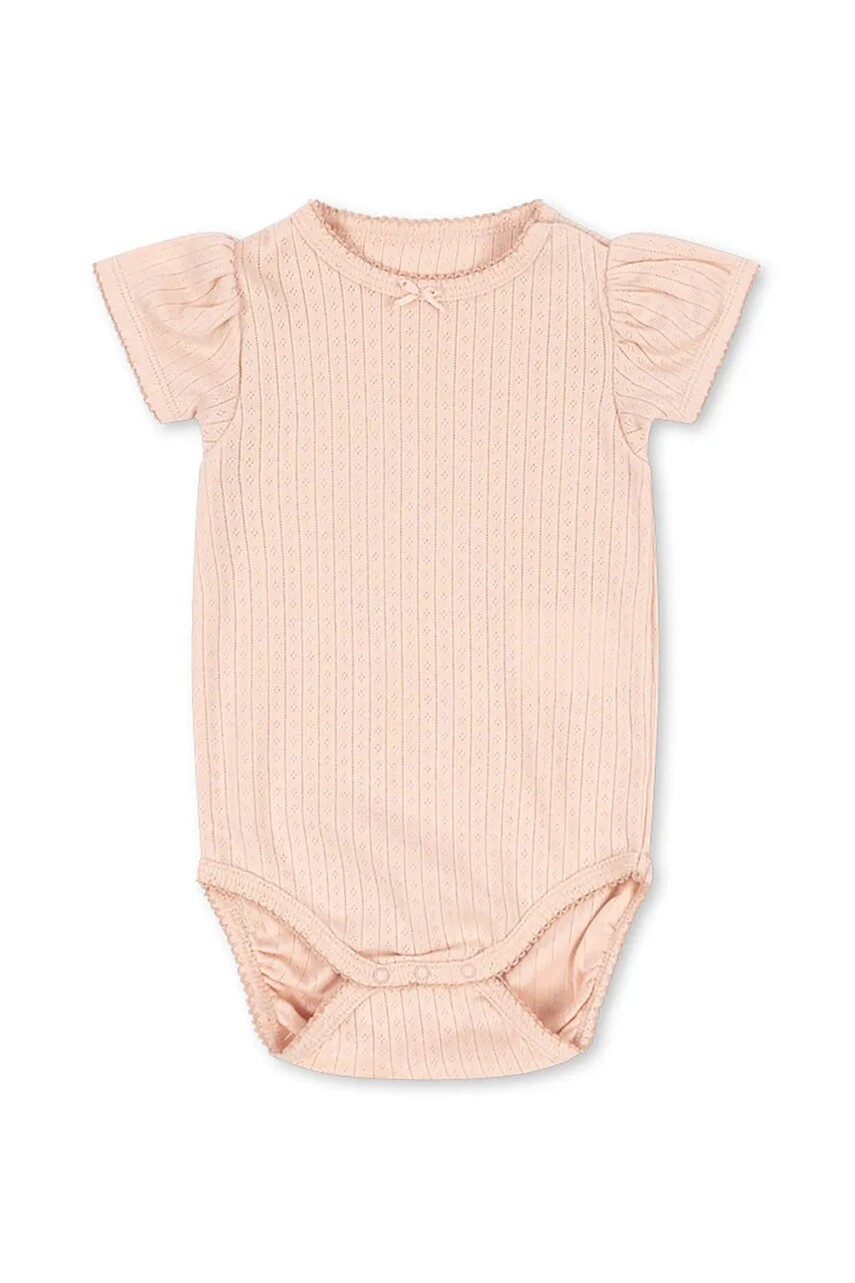Bavlnené body pre bábätká Konges Sløjd MINNIE PUFF SLEEVE BODY GOTS KS103148