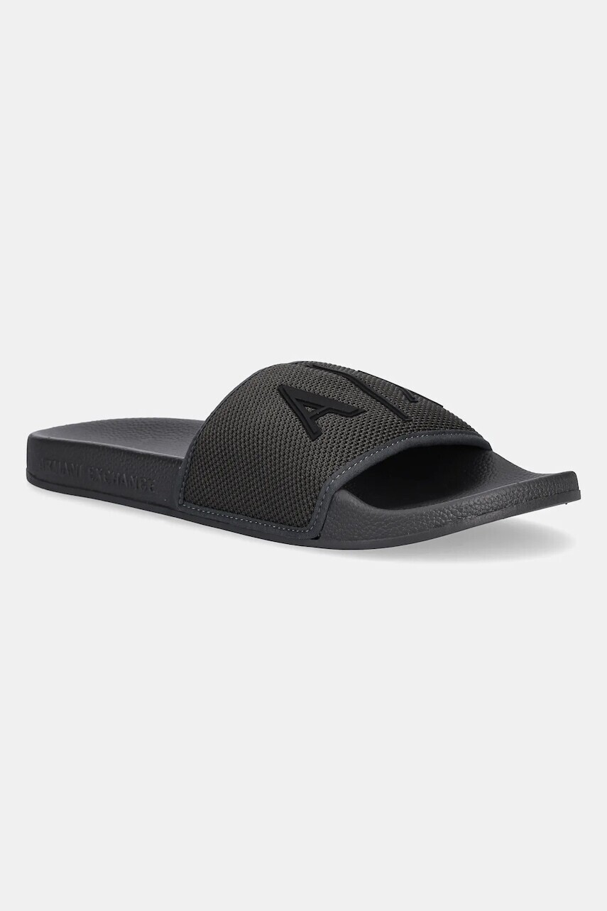 Šľapky Armani Exchange čierna farba, XUP001 XV820 R401