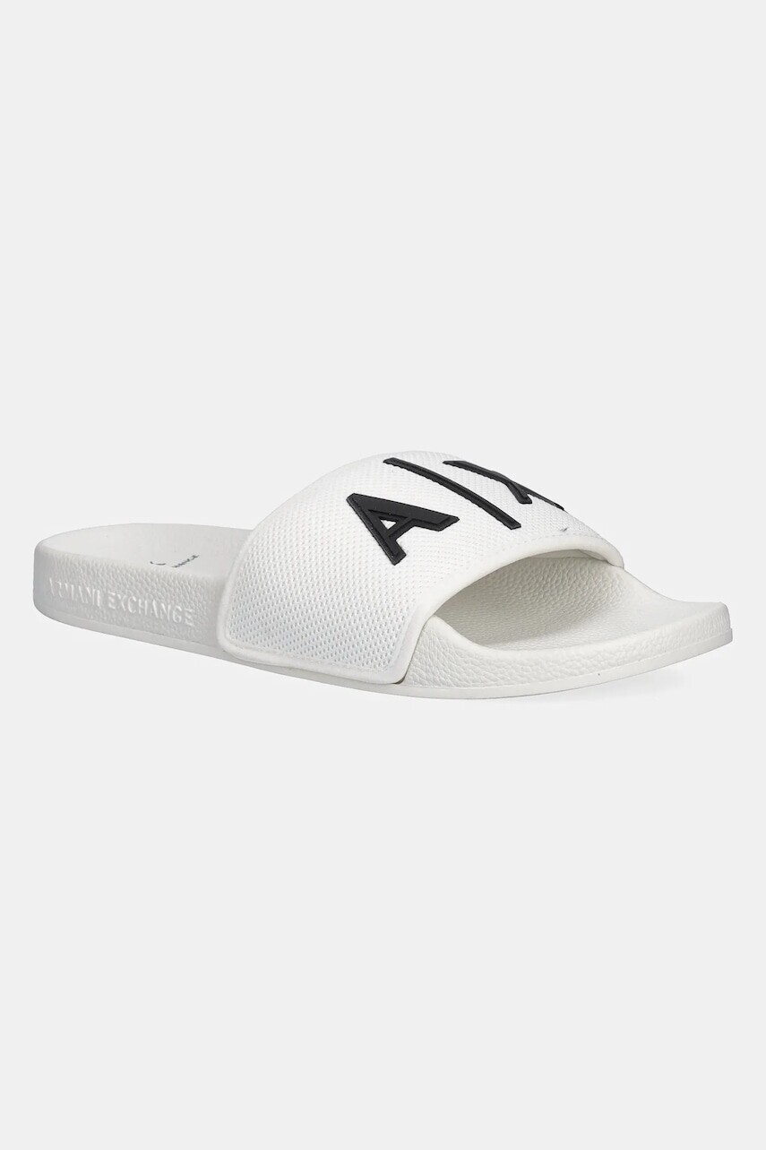 Šľapky Armani Exchange biela farba, XUP001 XV820 K488