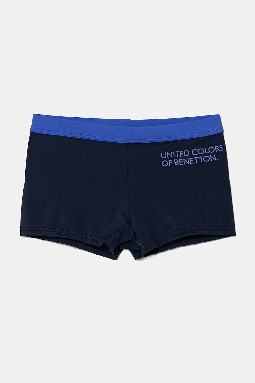 Šortky United Colors of Benetton tmavomodrá farba, 3L030X01F