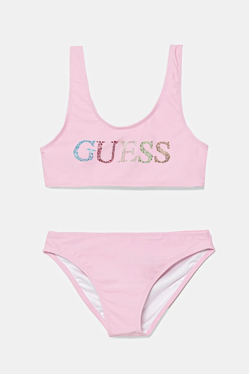 Dvojdielne detské plavky Guess 2-pak ružová farba, J5GZ00 KCA60