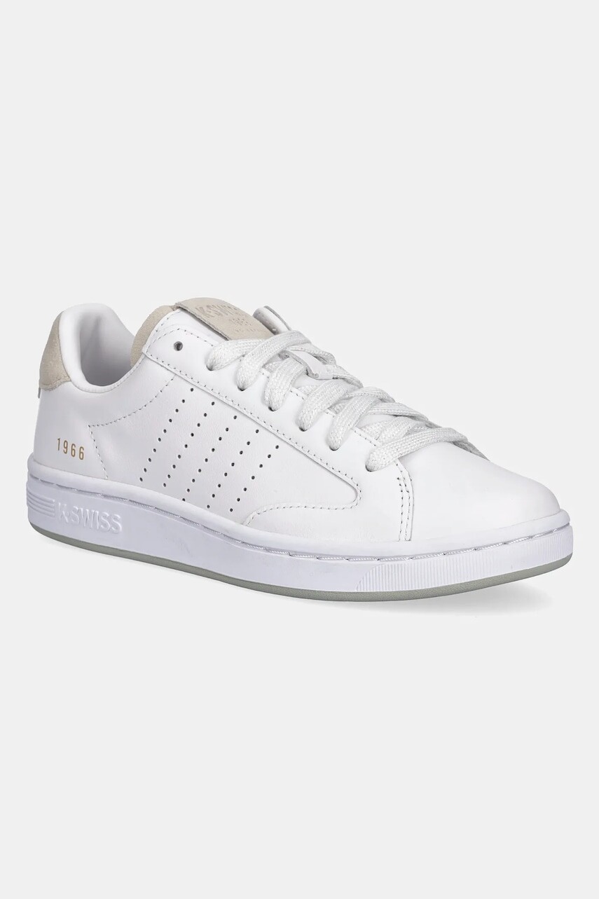 Kožené tenisky K-Swiss LOZAN KLUB LTH biela farba, 97263.907.M
