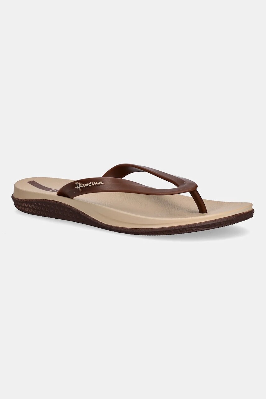 Šľapky Ipanema ANATOMIC LAP hnedá farba, 82629-BC566