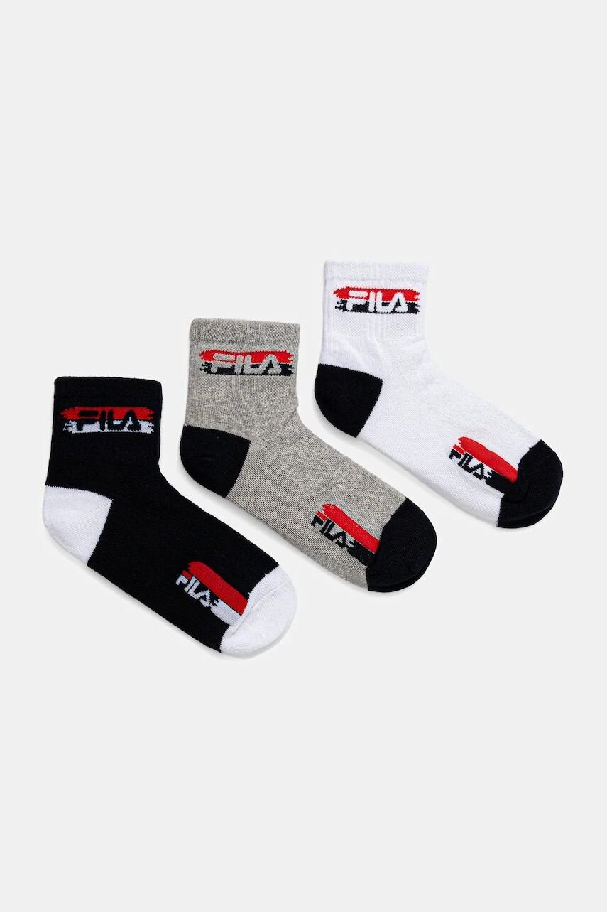 Ponožky Fila 3-pak tmavomodrá farba, F2108