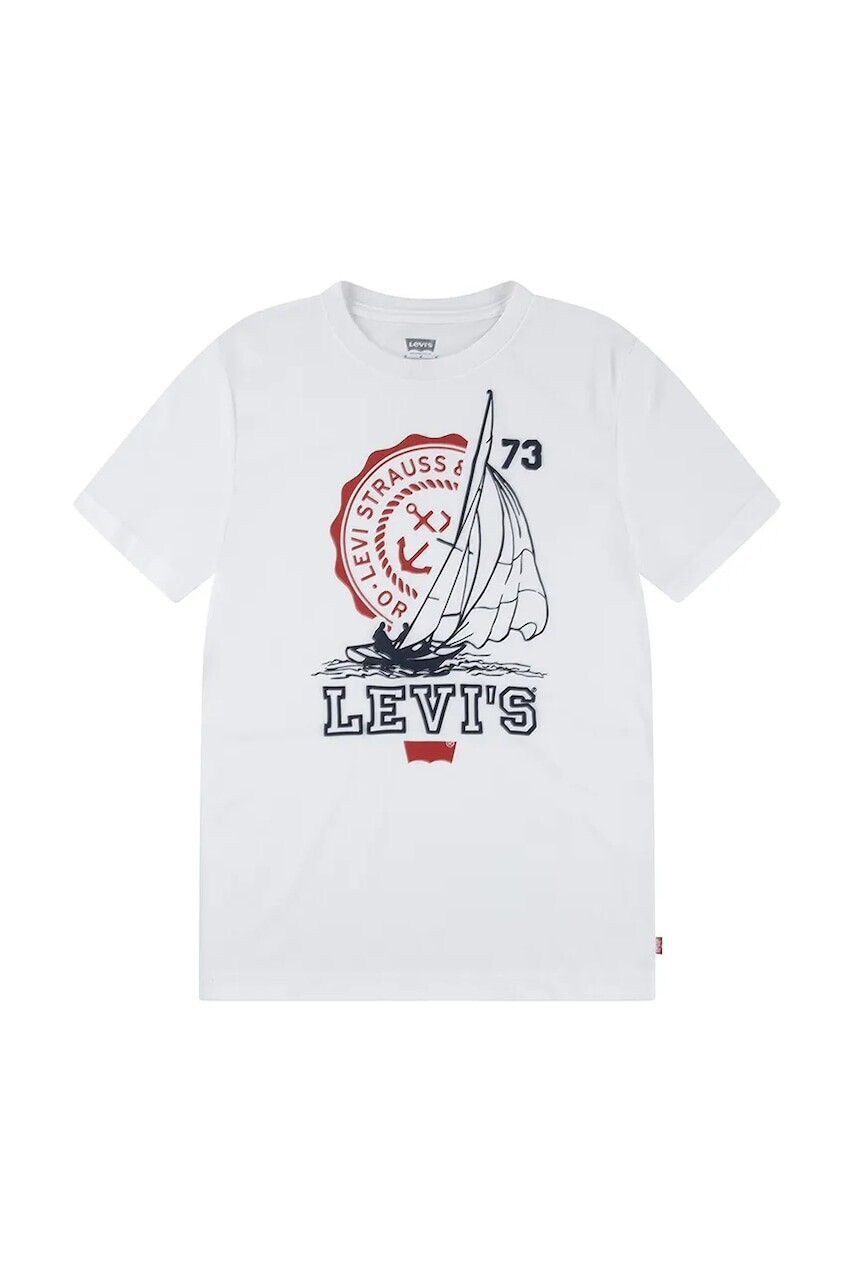 Tričko Levi's COASTAL CLUB TEE biela farba, s potlačou, 8EM281
