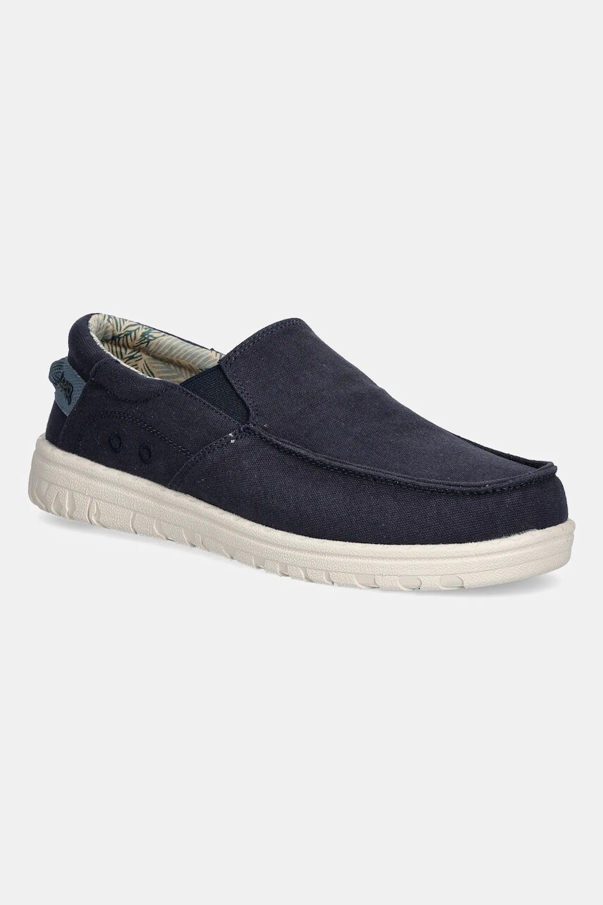 Tenisky Jeep SAMOA SLIP ON CVS tmavomodrá farba, JM51033A