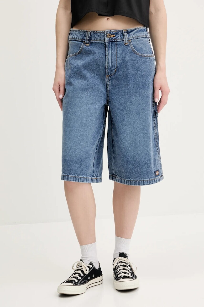 Rifľové krátke nohavice Dickies jednofarebná, vysoký pás, DK0A4Z85K211