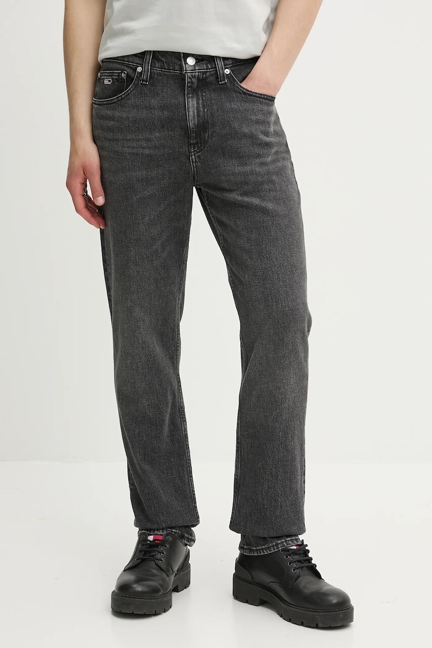 Rifle Tommy Jeans šedá farba, DM0DM21355