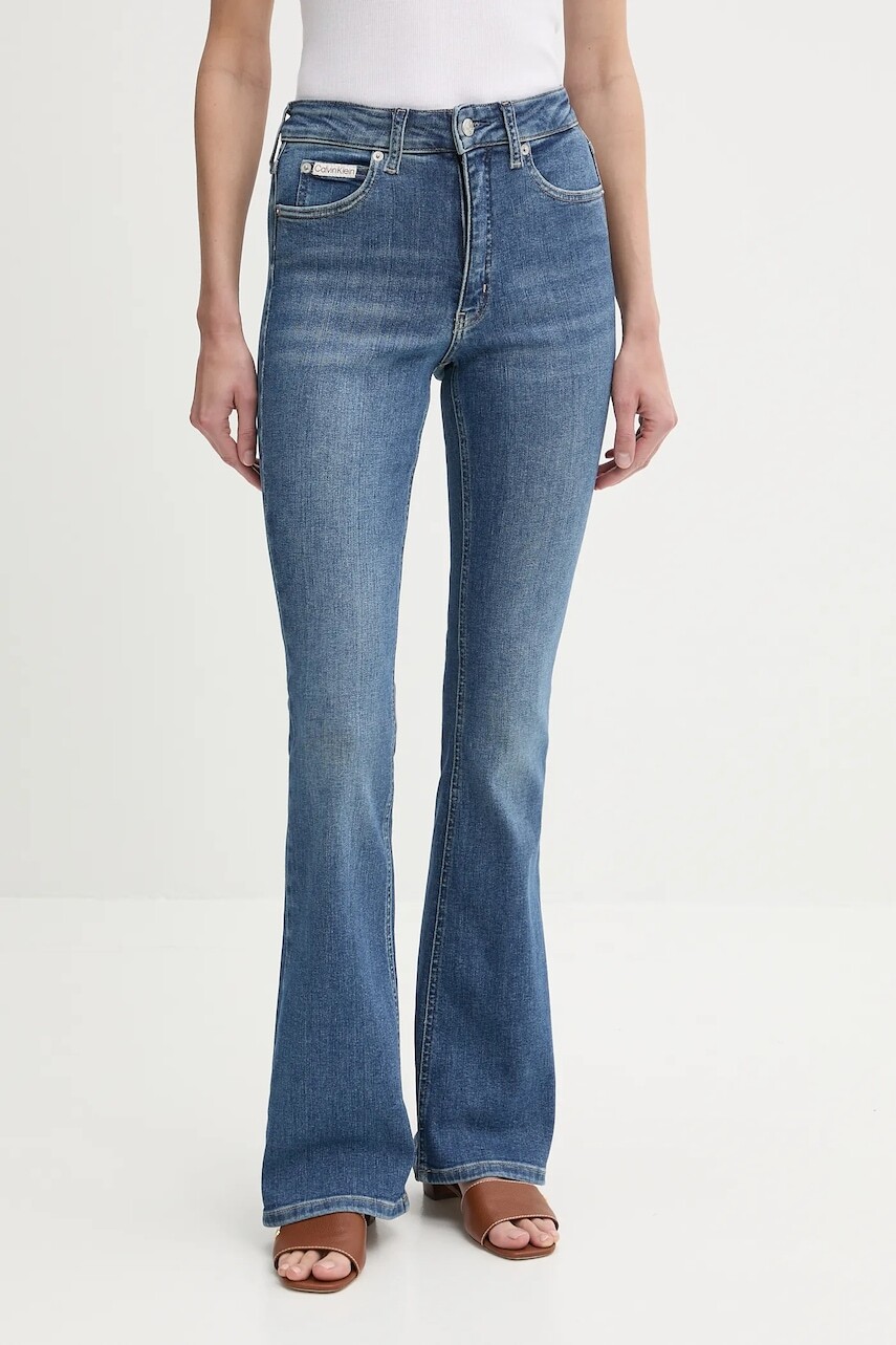 Rifle Calvin Klein Jeans vysoký pás, J20J225116