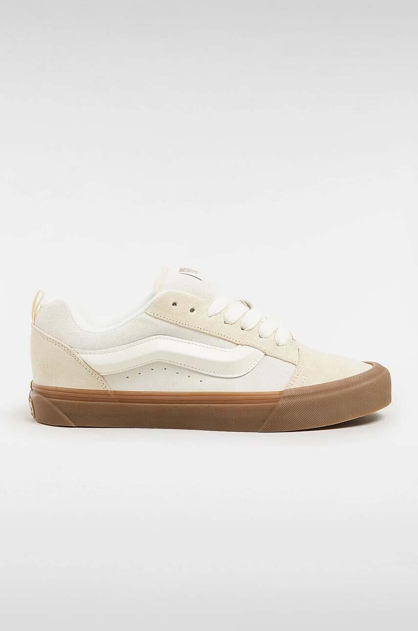Semišové tenisky Vans Knu Skool béžová farba, VN0009QCDBS1