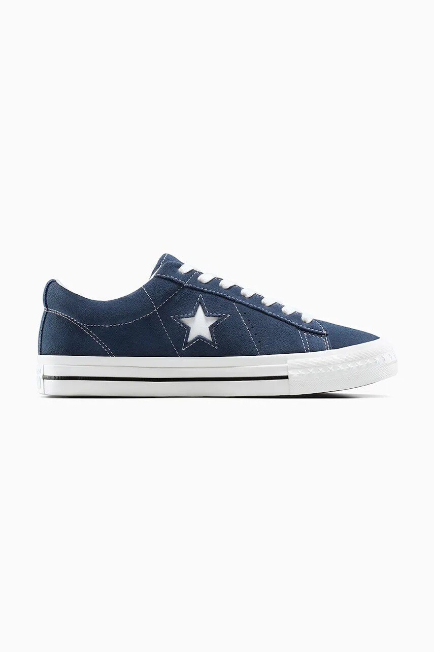 Semišové tenisky Converse One Star 95 tmavomodrá farba, A15097C