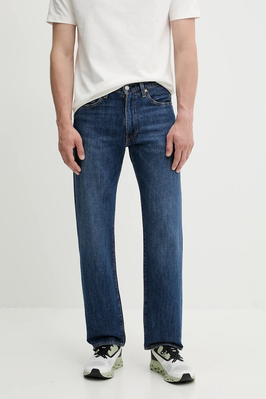 Džínsy s prímesou ľanu Levi's 555 RELAXED STRAIGHT 000LO