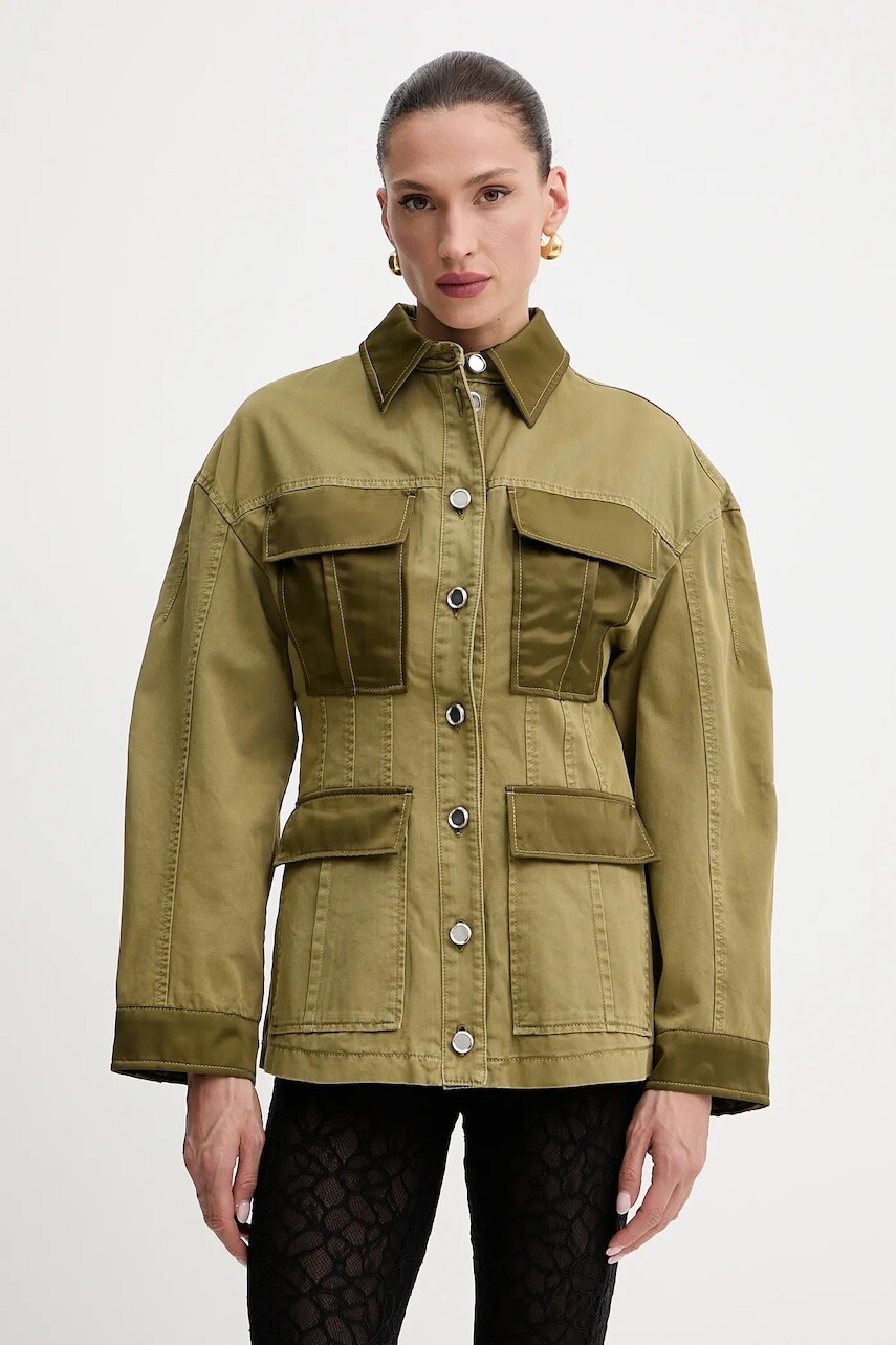 Bunda Pinko zelená farba, prechodná, 104895 A2GC