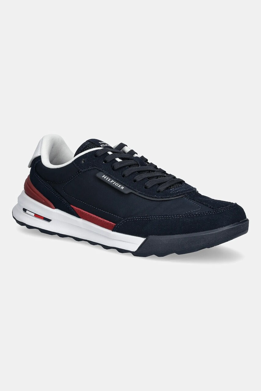 Tenisky Tommy Hilfiger RETRO RUNNER NYLON MIX tmavomodrá farba, FM0FM05523