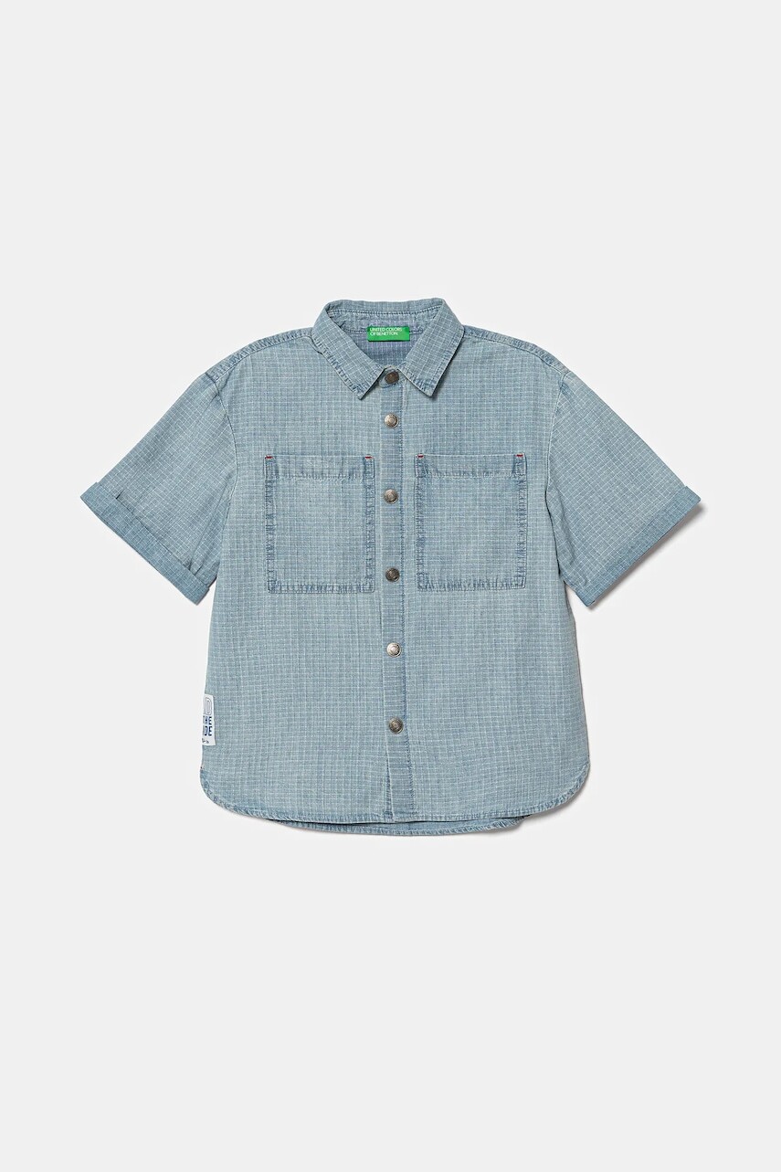 Detská riflová košeľa United Colors of Benetton 53Z9CQ046