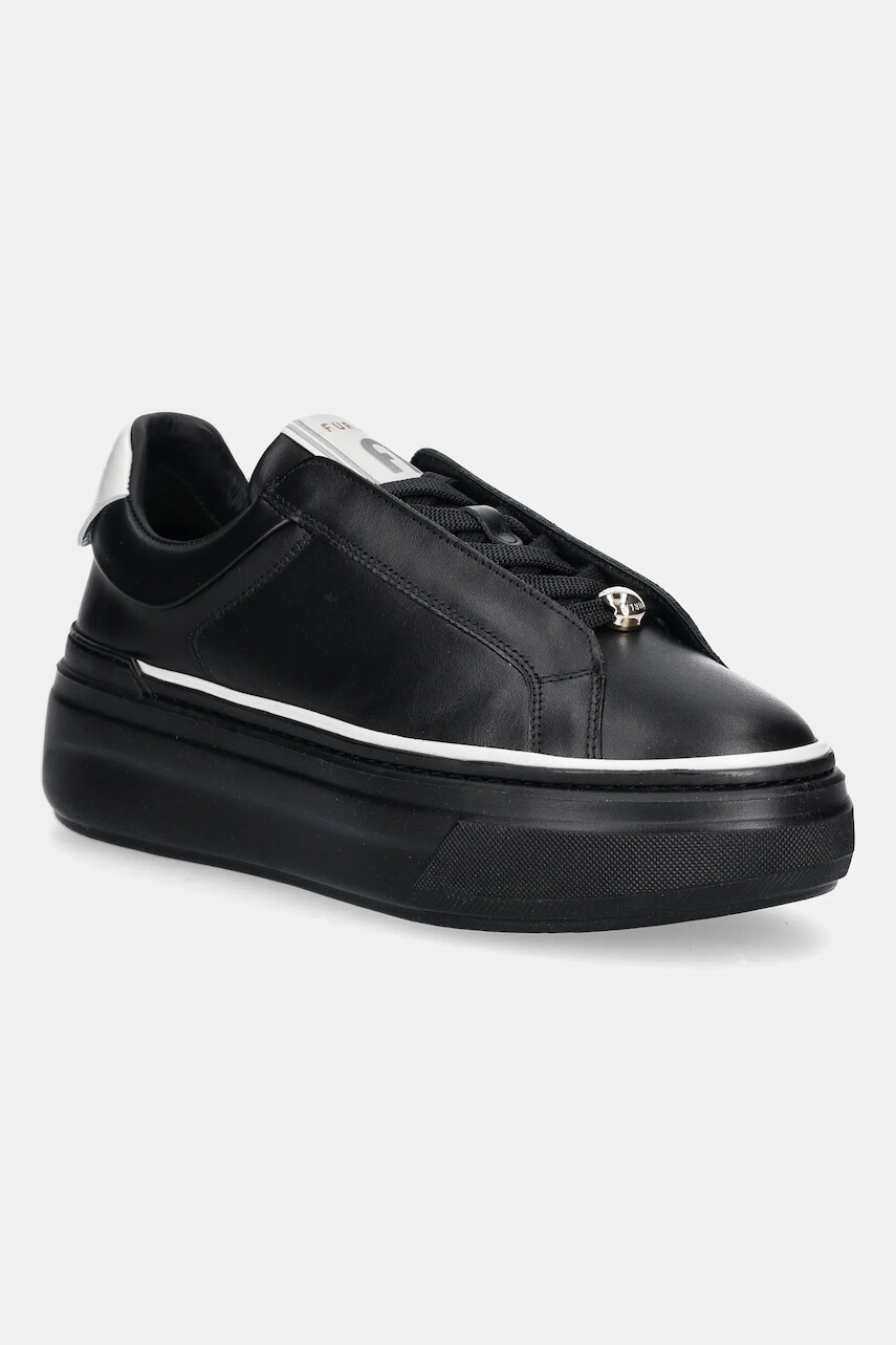 Kožené tenisky Furla Nuage Lace-Up Sneaker čierna farba, YJ86NUA BX4067 P1900