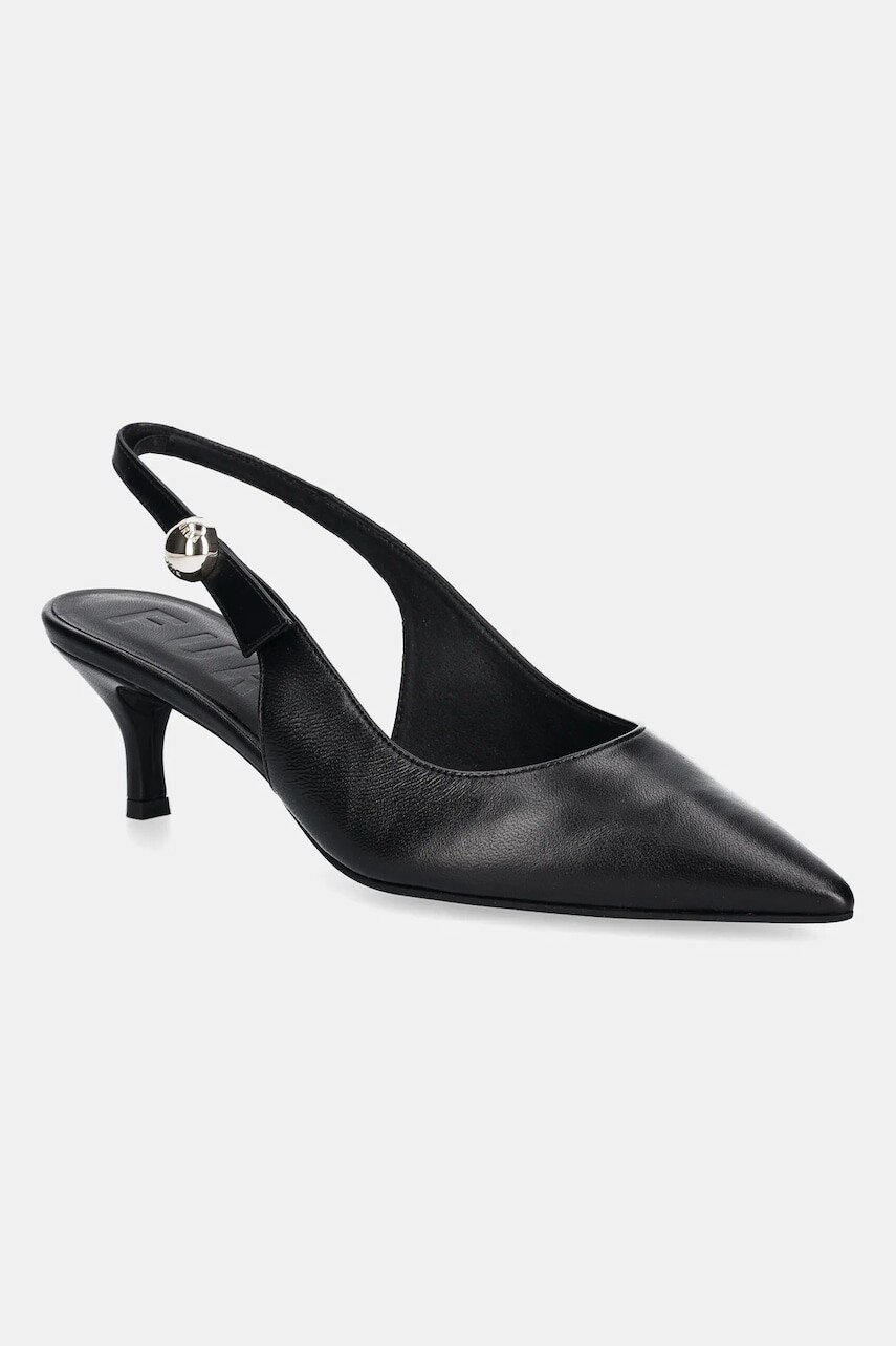 Kožené lodičky Furla Sfera Slingback čierna farba, YJ07SFE X30000 O6000