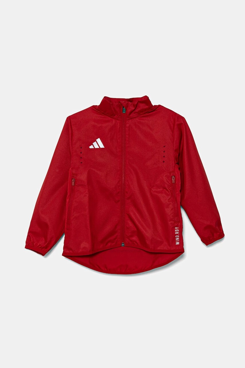 Detská bunda adidas červená farba, IV7169