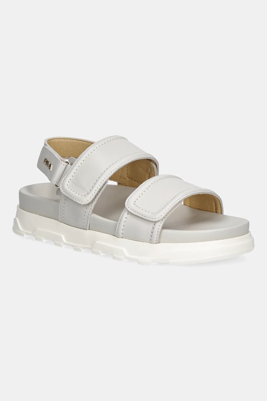 Kožené sandále Furla Sporty Chic Sandal béžová farba, na platforme, YJ52SPC Y62000 1704S