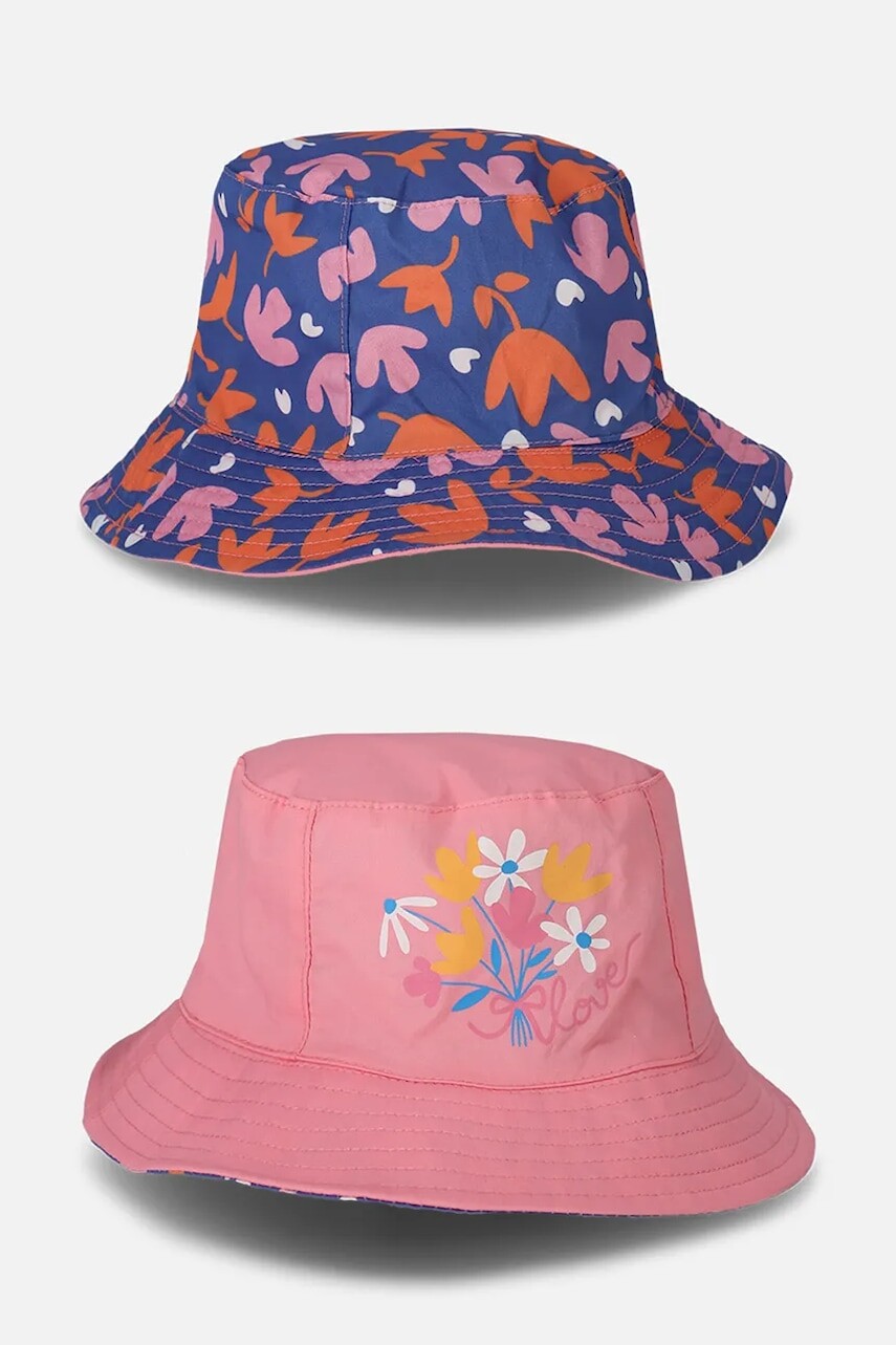 Bavlnená obojstranná detská čiapka Coccodrillo viac farieb, bavlnená, ACCESSORIES SUMMER GIRL