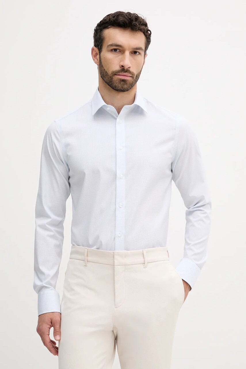 Košeľa Calvin Klein slim, s klasickým golierom, LV019EU031