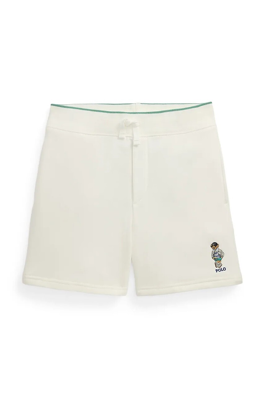 Šortky Polo Ralph Lauren biela farba, nastaviteľný pás 323971484001