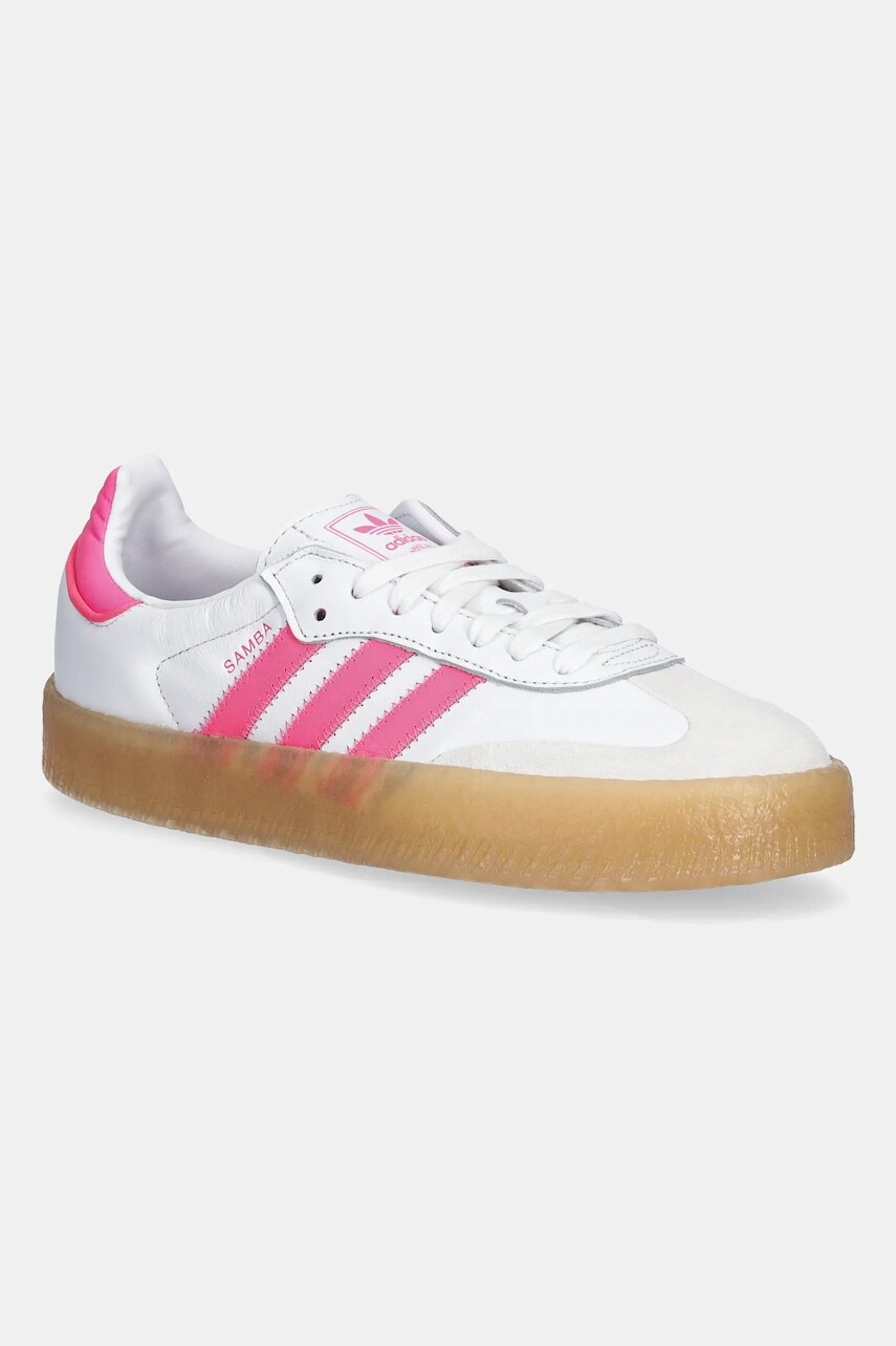 Kožené tenisky adidas Originals Sambae biela farba, JS3940