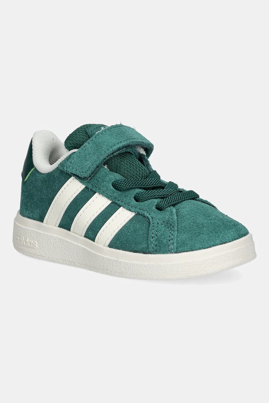 Detské tenisky adidas GRAND COURT 00s zelená farba, JR0776