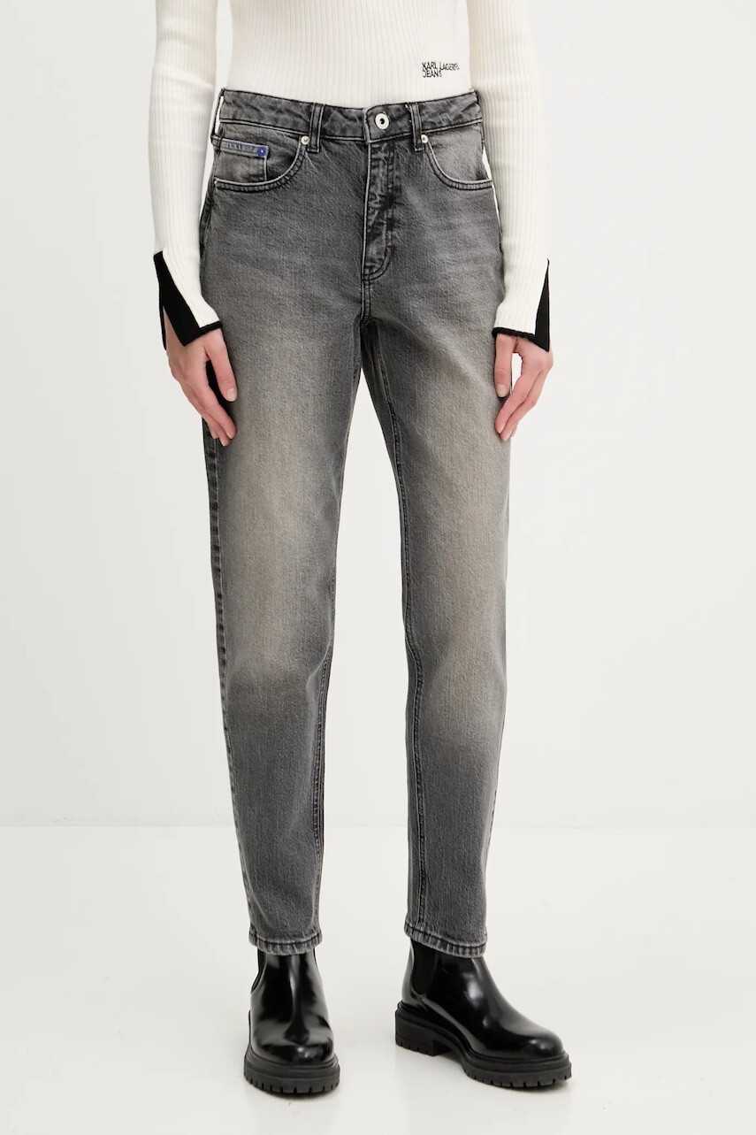 Rifle Karl Lagerfeld Jeans stredne vysoký pás, A3W10065