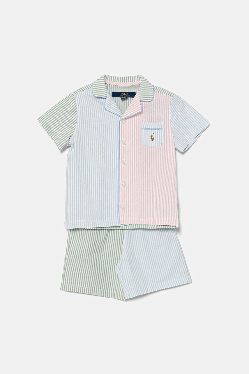 Detské bavlnené pyžamo Polo Ralph Lauren vzorovaná, 8P0221
