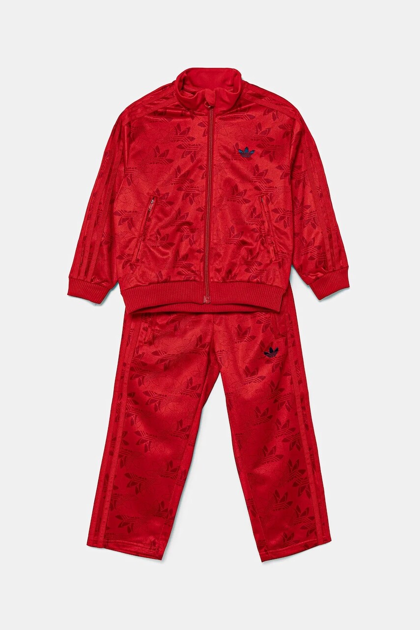 Detská tepláková súprava adidas Originals červená farba, JW0296