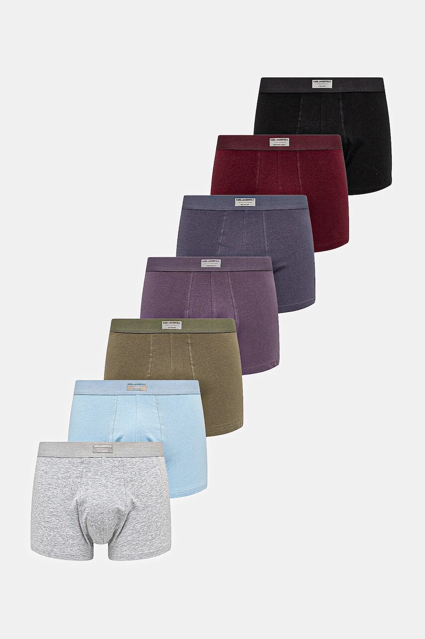 Boxerky Karl Lagerfeld 7-pak čierna farba, A3M47005