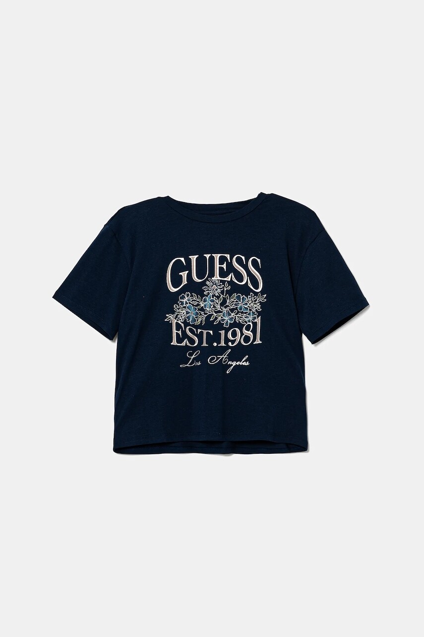 Detské tričko Guess tmavomodrá farba, J5YI19 K6YW4