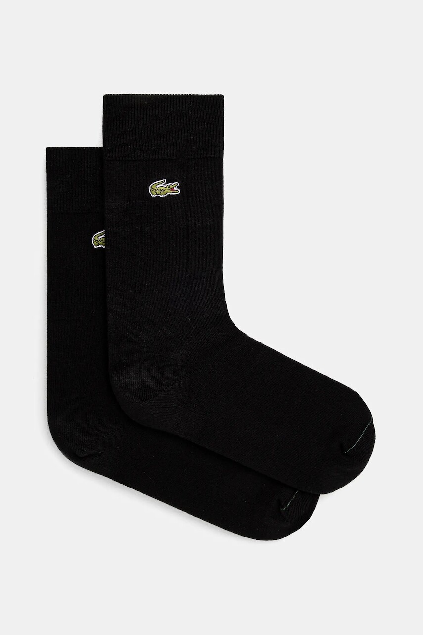 Ponožky Lacoste 2-pak čierna farba, RA3147