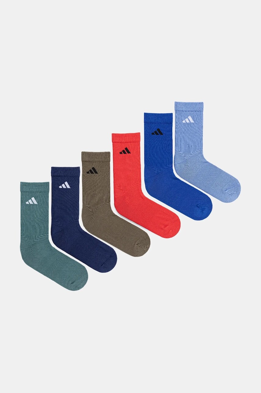 Ponožky adidas 6-pak čierna farba, JW2774