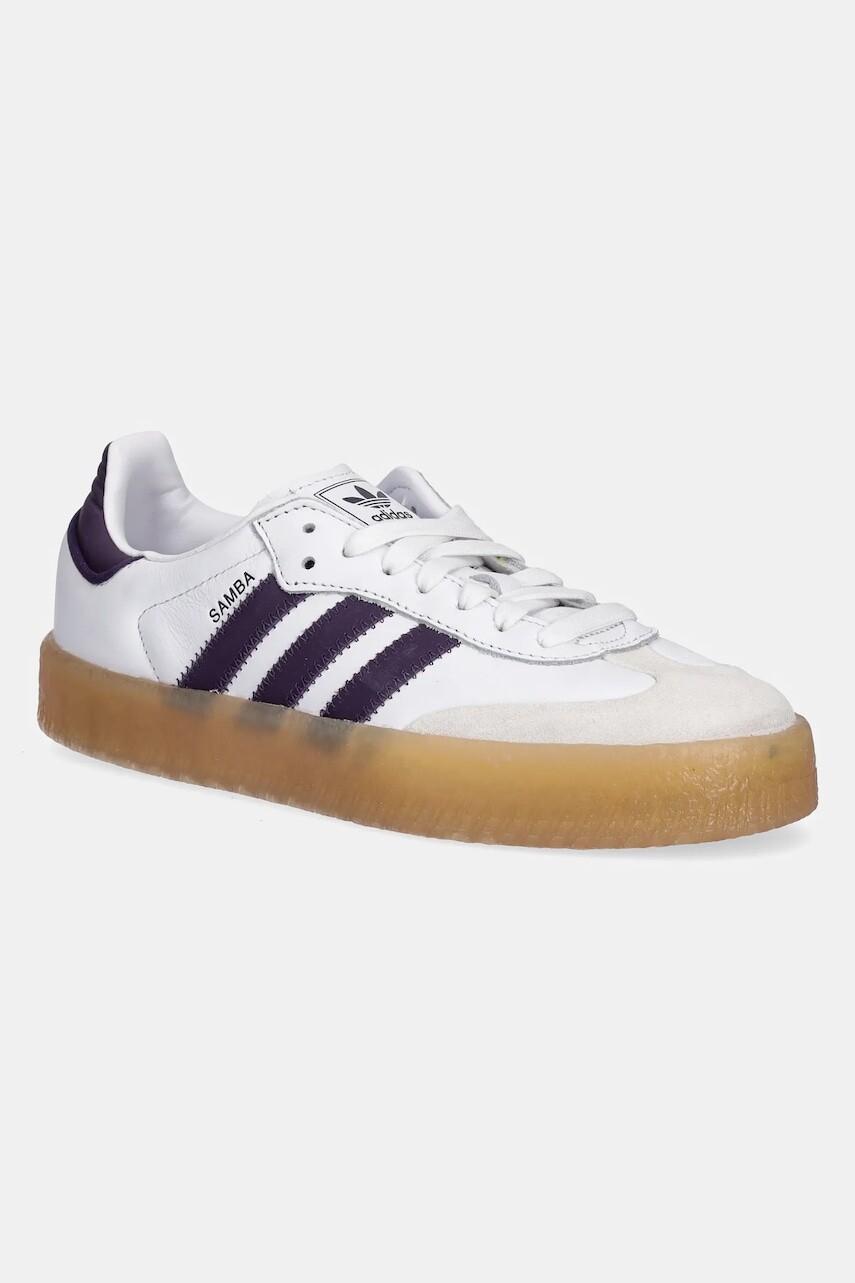 Kožené tenisky adidas Originals Sambae biela farba, JS3941