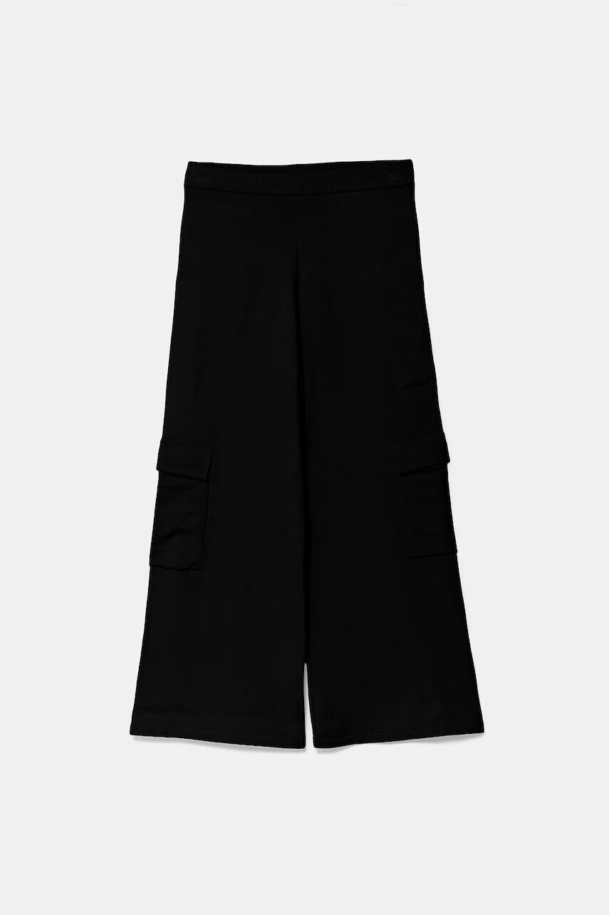 Detské tepláky Guess čierna farba, jednofarebné, J5RB13 Z3KS0