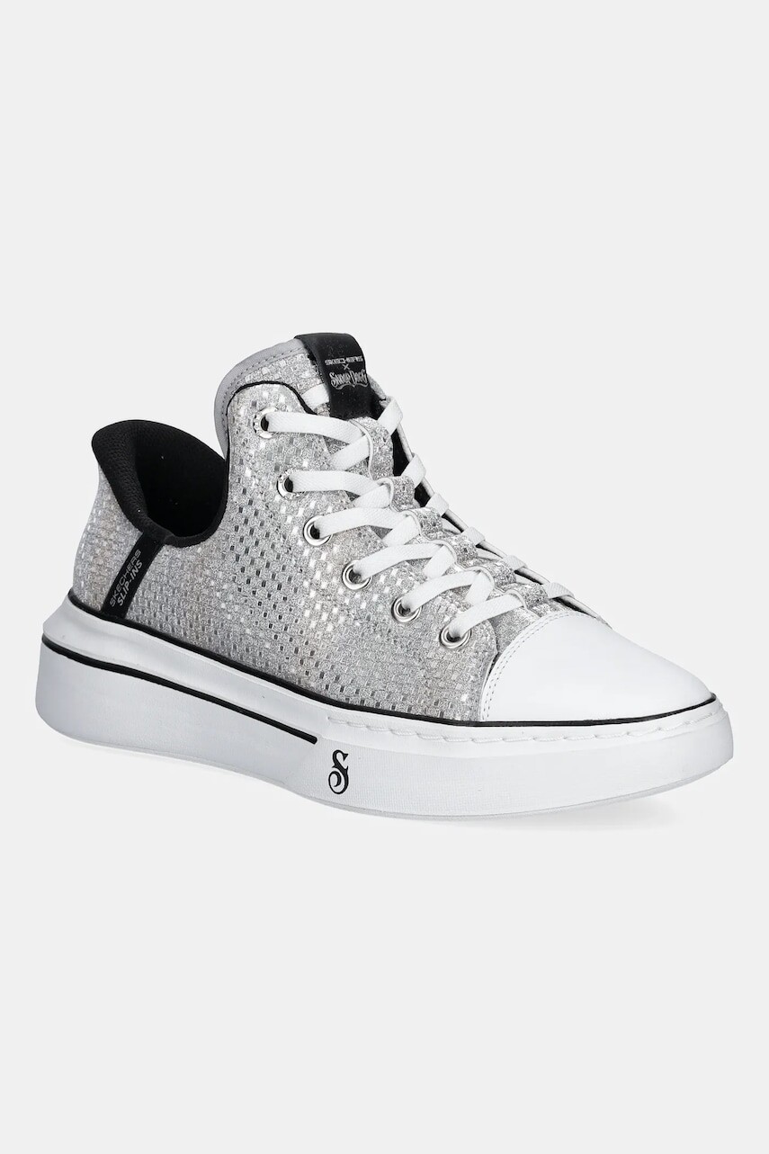 Tenisky Skechers SNOOP ONE DISCO strieborná farba, 186006