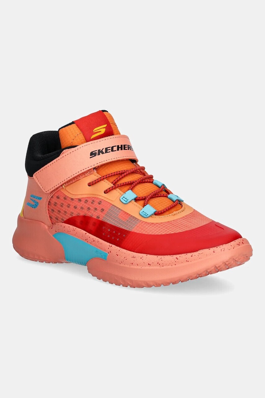 Detské tenisky Skechers SKX COURT HYPE - HOOPER-HERO oranžová farba, 406068L
