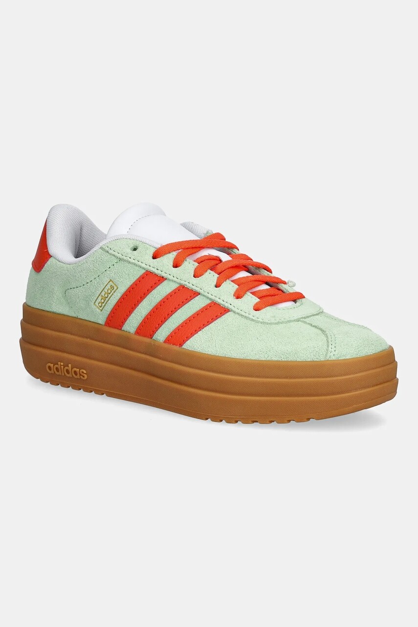 Detské tenisky adidas VL COURT BOLD zelená farba, JQ4557