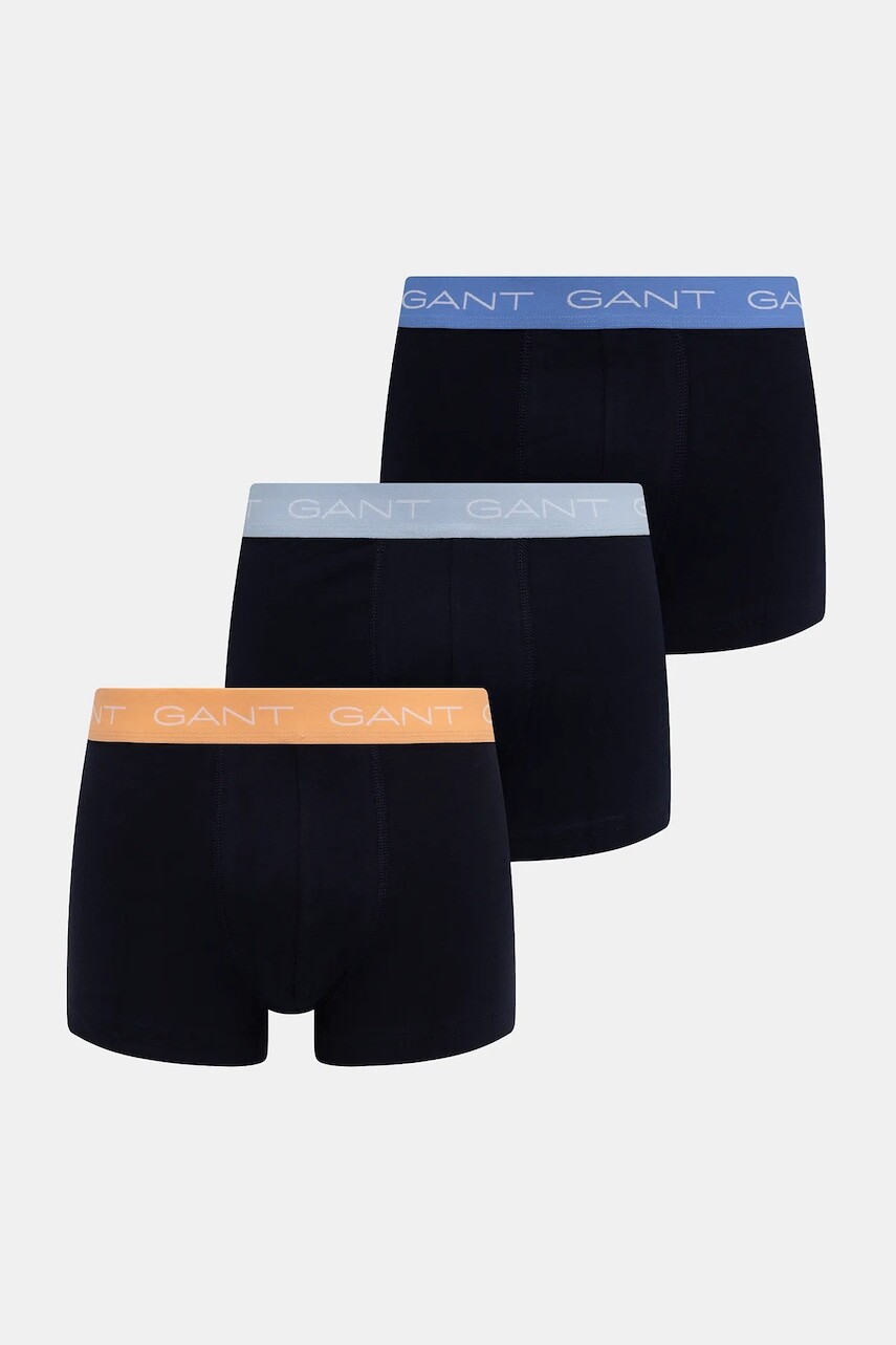 Boxerky Gant 3-pak tmavomodrá farba, 902523003