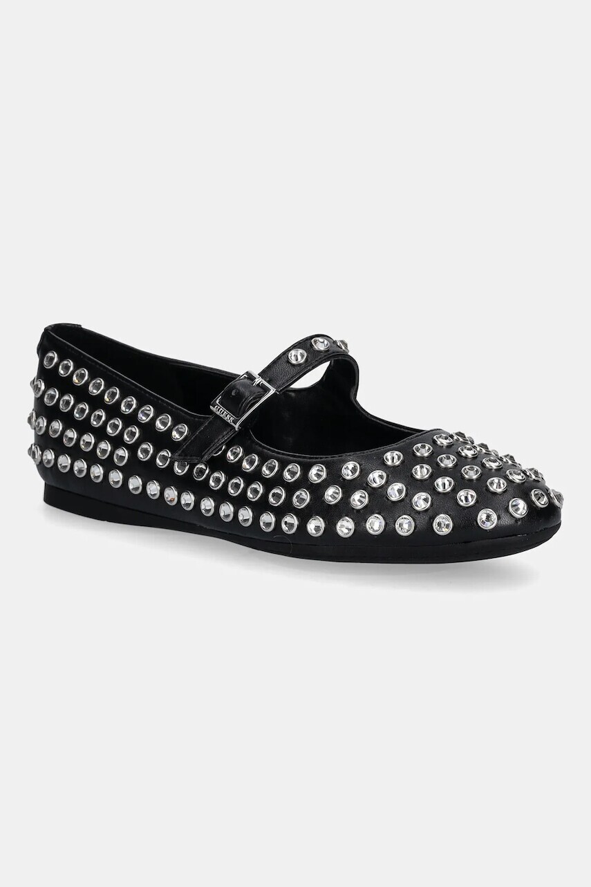 Baleríny Guess KALIDAL čierna farba, FLTKDL ELE02