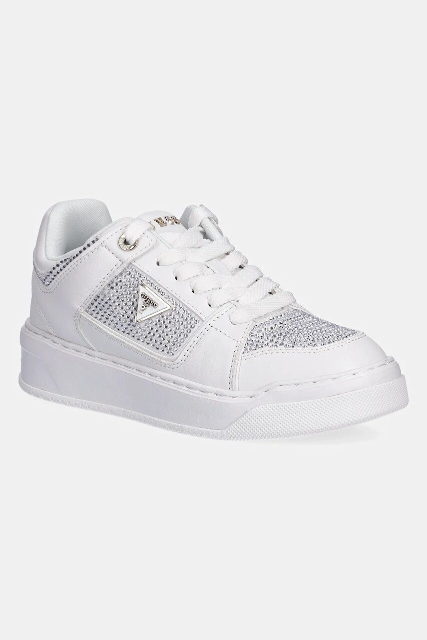 Tenisky Guess DELOVE2 biela farba, FLTDL2 LEA12