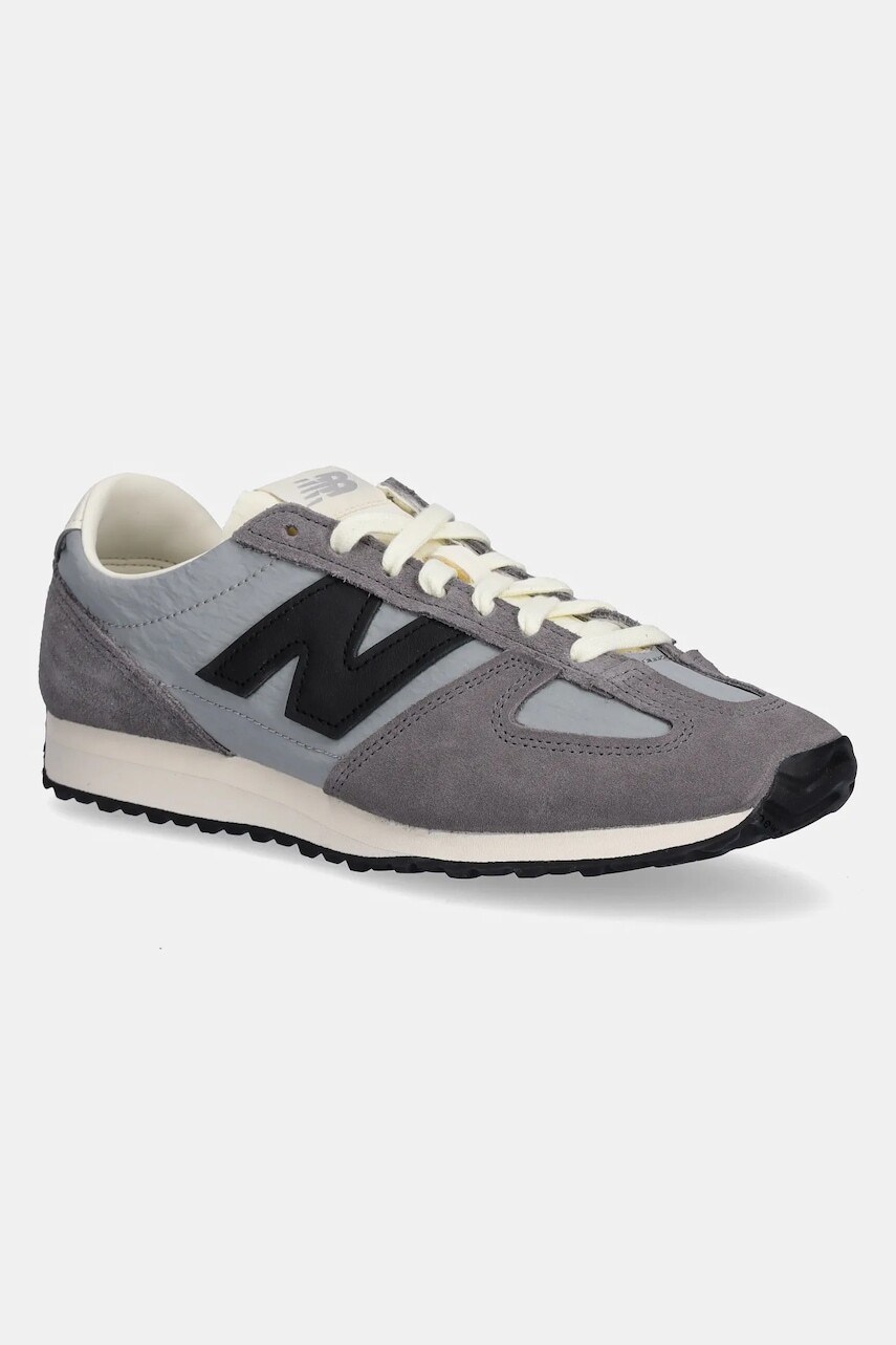Semišové tenisky New Balance 471 šedá farba, U471AH