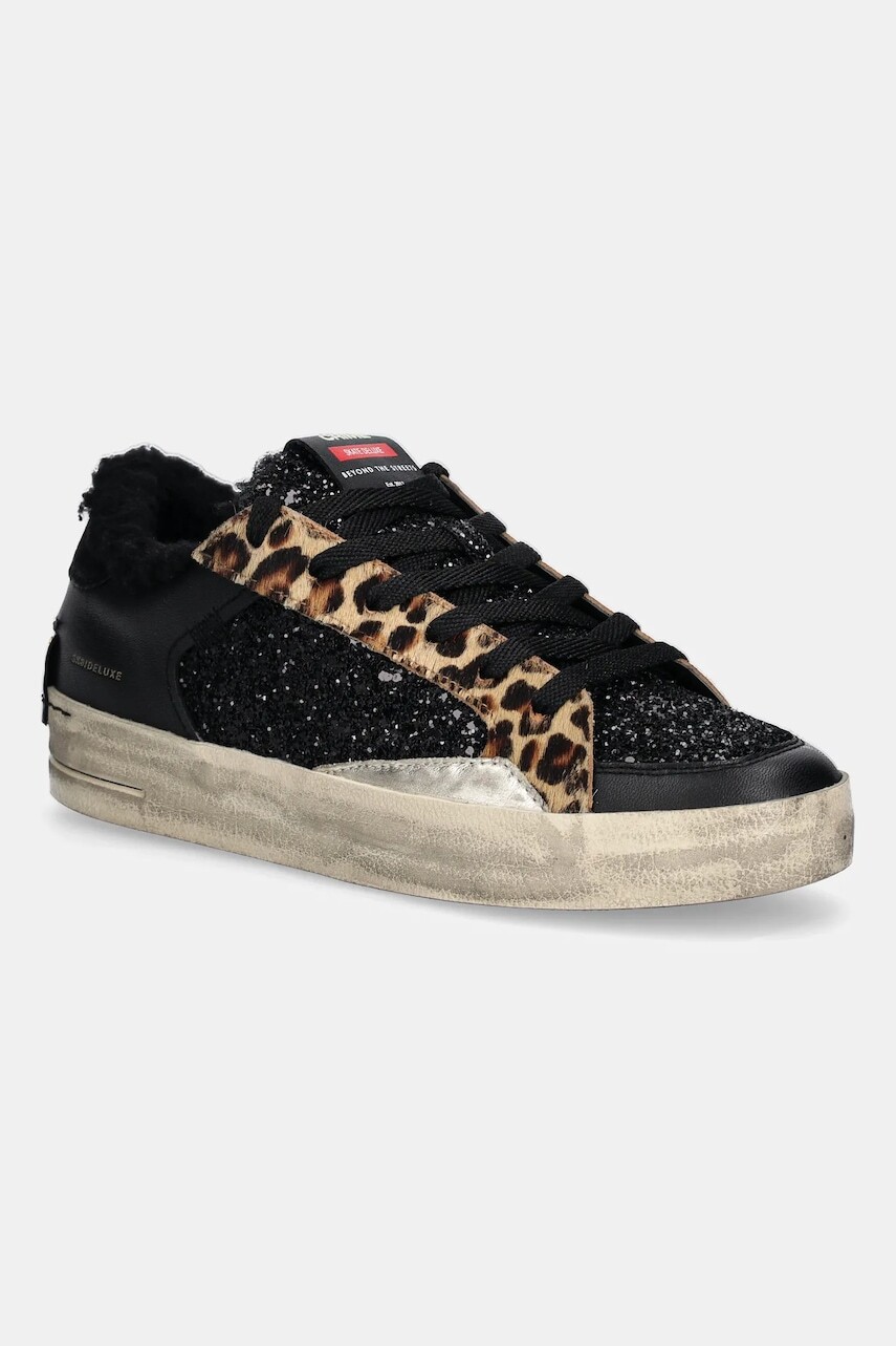 Kožené tenisky Crime London SK8 DELUXE čierna farba, 25108AA8