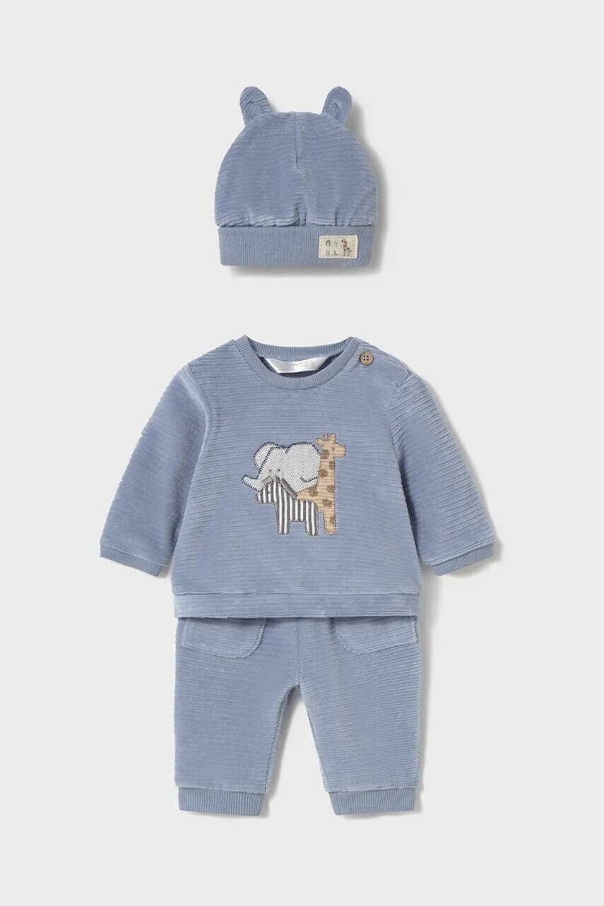 Tepláková súprava pre bábätká Mayoral Newborn modrá farba, 2624