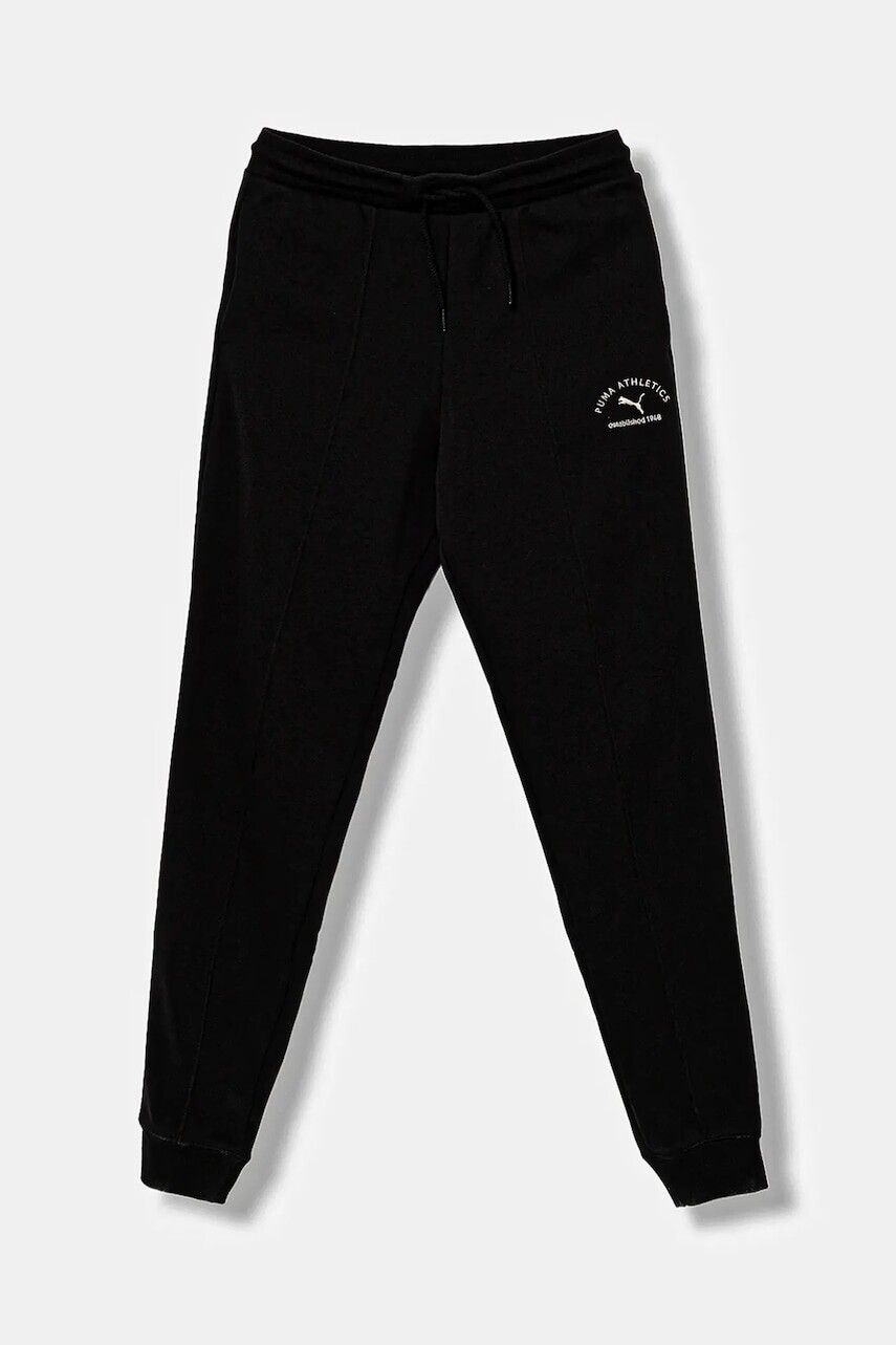 Detské tepláky Puma PUMA CLASS Sweatpants TR B čierna farba, s nášivkou, 688853