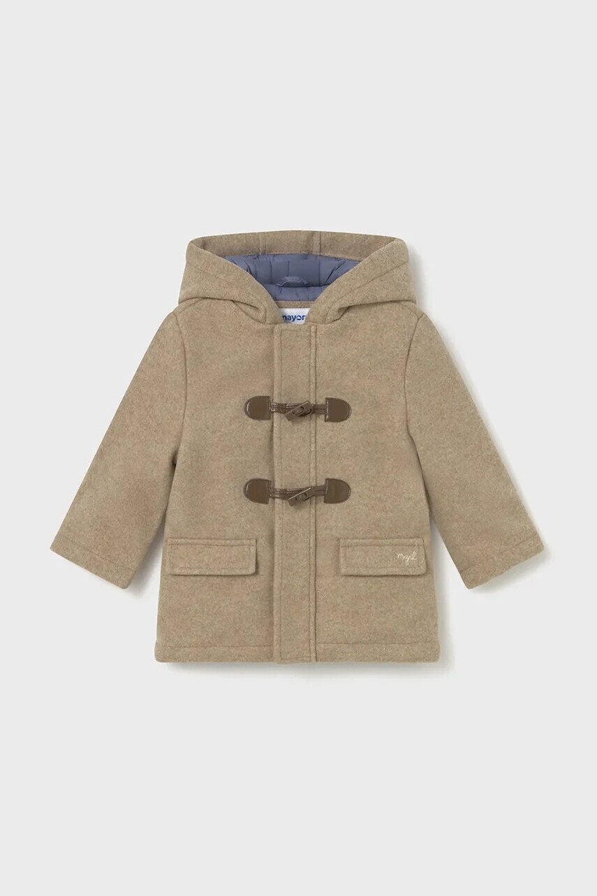Detský kabát Mayoral hnedá farba, 2425