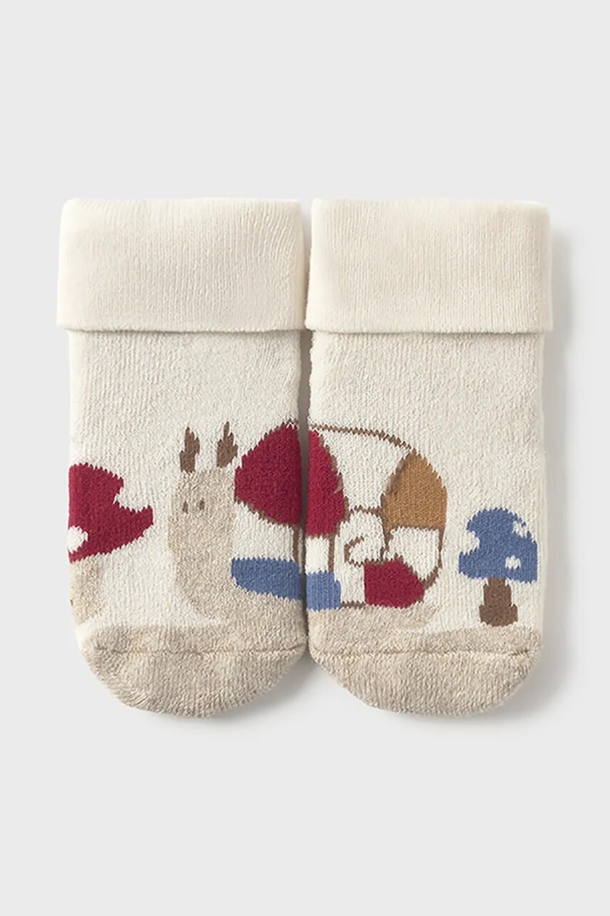 Ponožky pre bábätká Mayoral Newborn béžová farba, 9919