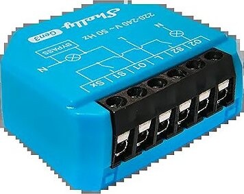 Shelly Gen3 dvojitý spínací modul bez nutnosti nulového vodiča, WiFi